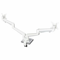 Elevate Dual Monitor Arm 57 - 8-14 kg, gasfjädrad, vit